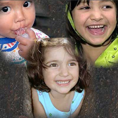 Рис. 80. Внешний вид фотоколлажа после наложения маски на слой Raster 2