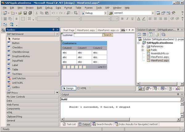 Рис. 2. Создание решений на основе SAP/R3 с помощью SAP .NET Connector и Visual Studio .NET