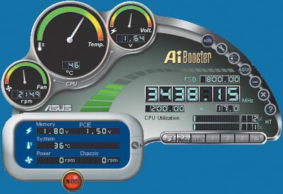 Рис. 5. Утилита ASUS AIBooster
