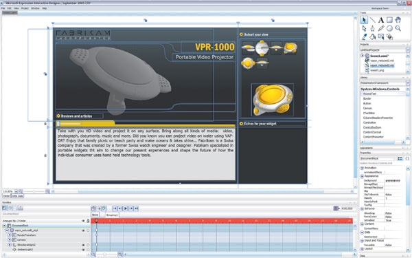 Microsoft Expression Sparkle Interactive Designer
