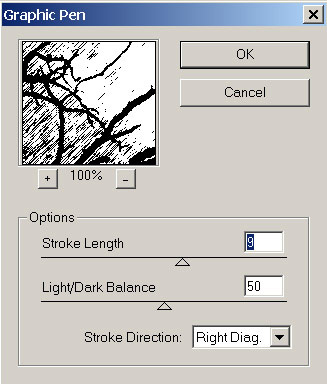Рис. 49. Настройка параметров эффекта Graphic Pen