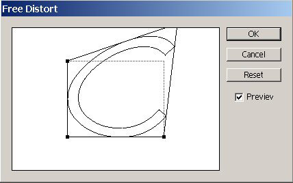 Рис. 61. Деформация первой буквы