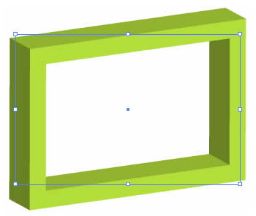 Рис. 82. Широкая трехмерная рамка