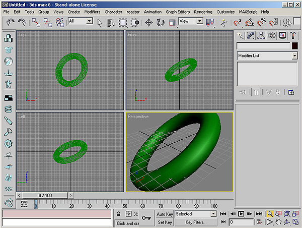Рис. 18. Результат увеличения масштаба в окне Perspective