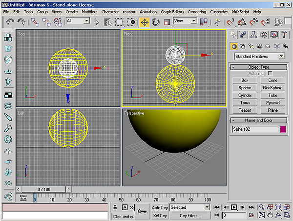 Рис. 24. Появление двух сфер