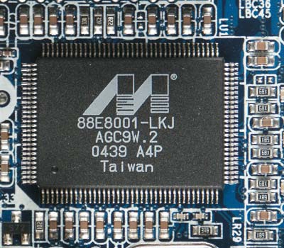 Рис. 4. Гигабитный Ethernet-контроллер Marvell Yukon 88E8001