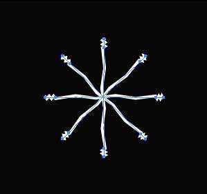 Рис. 33. Внешний вид снежинки после воздействия инструмента Pucker