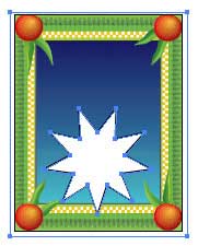 Рис. 47. Исходное изображение с нарисованной поверх него звездой