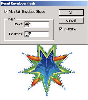 Рис. 49. Настройка параметров преобразования Make with Mesh