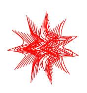 Рис. 69. Результат вписывания серии линий в звезду