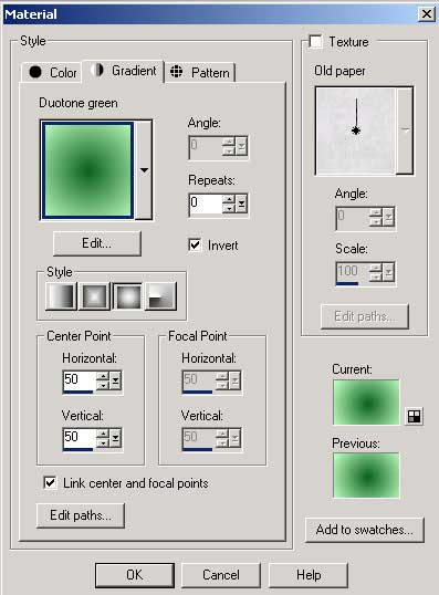 Рис. 16. Выбор градиентной заливки