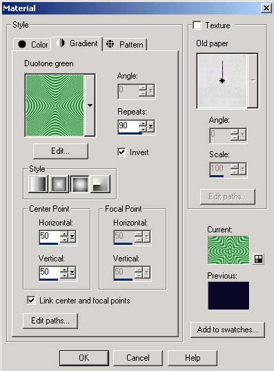 Рис. 17. Редактирование градиентной заливки