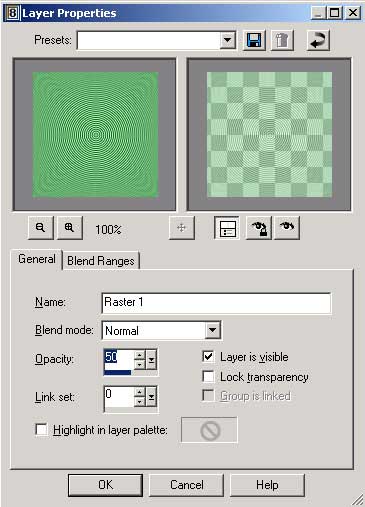 Рис. 21. Изменение параметров слоя