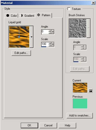Рис. 36. Выбор нужной текстуры