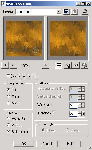 Рис. 40. Параметры настройки Seamless Tiling