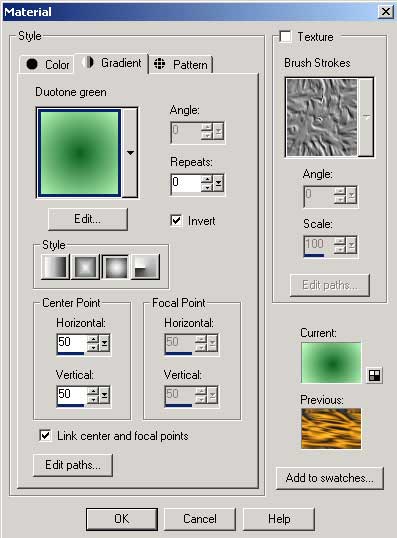 Рис. 44. Выбор градиента