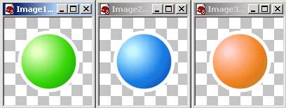 Рис. 51. Серия разноцветных кнопок