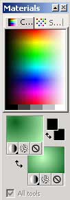 Рис. 62. Окончательный внешний вид палитры Materials
