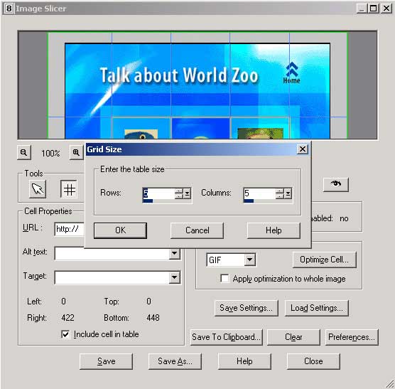 Рис. 88. Определение параметров разбиения на слайсы