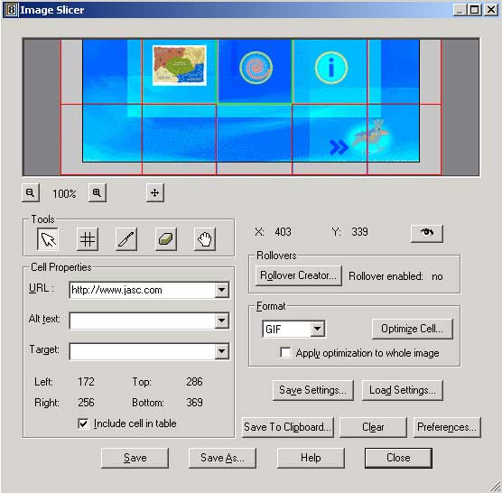 Рис. 90. Окончательное формирование таблицы слайсов