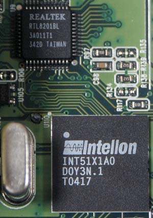 Рис. 3. Реализация физического уровня в HomePlug-адаптере EDIMAX HP-1002