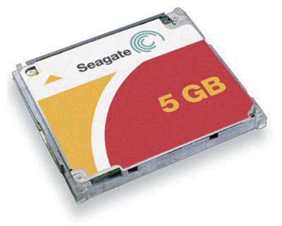 Seagate MICRO-sized hard DRIVE Microdrive от компании Seagate