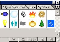 Рис. 1. Исходное состояние палитры Symbols