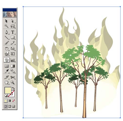 Рис. 20. Изображение после уменьшения прозрачности