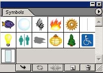 Рис. 31. Палитра Symbols с новым символом «Окно»