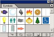 Рис. 36. Палитра Symbols с новым символом «Стрелка»