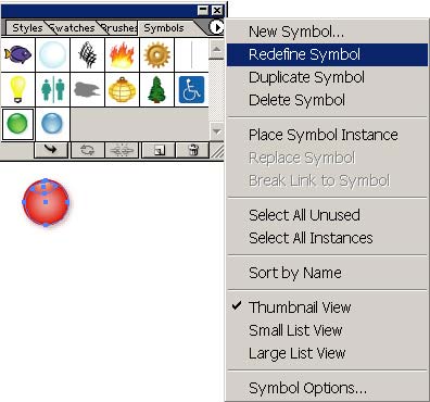 Рис. 40. Переопределение символа