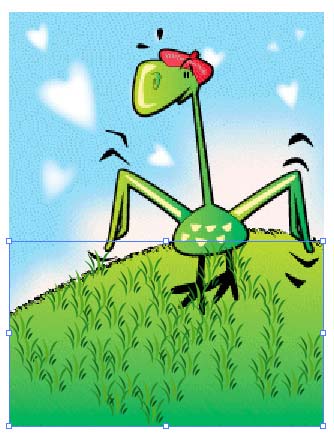 Рис. 52. Появление первой группы символов травы