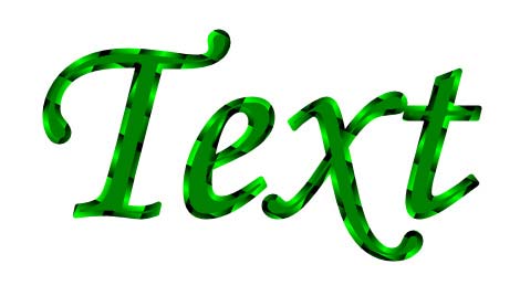 Рис. 11. Окончательный внешний вид текста с текстурной обводкой