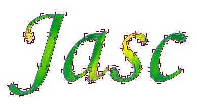 Рис. 123. Результат конвертирования текста в векторный контур