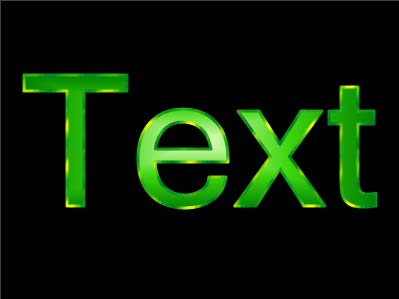 Рис. 27. Окончательный внешний вид текста с градиентной заливкой