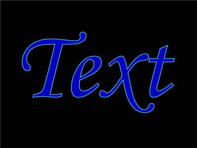 Рис. 3. Исходный внешний вид шрифта с обводкой