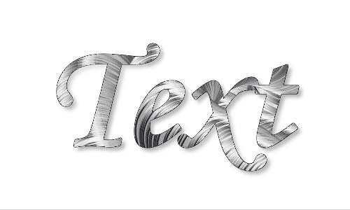 Рис. 30. Окончательный внешний вид текста, закрашенного тюбиком