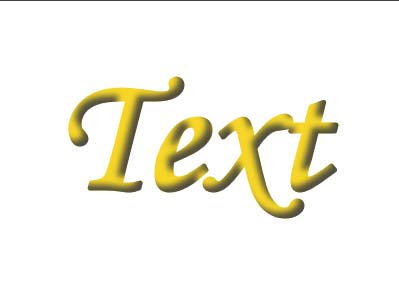 Рис. 36. Объемный текст