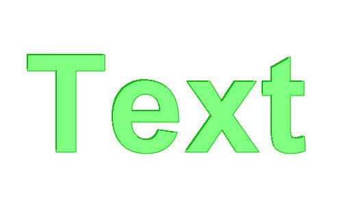 Рис. 39. Внешний вид текста после первого наложения тени