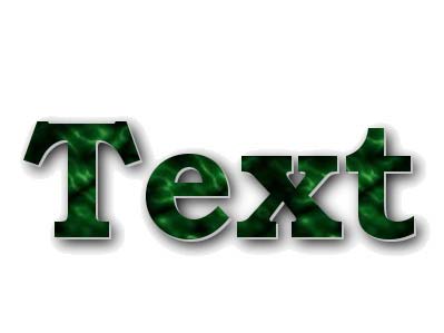 Рис. 48. Окончательный внешний вид объемного текста, залитого текстурой