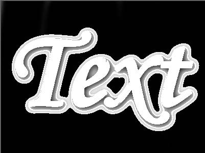 Рис. 55. Внешний вид текста после заливки фона черным цветом