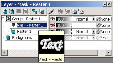 Рис. 57. Окно Layer после создания маски слоя