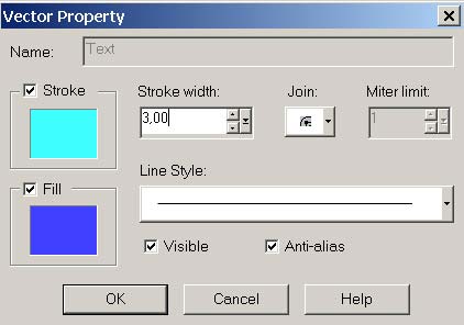 Рис. 6. Изменение свойств векторного объекта