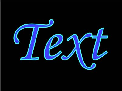 Рис. 7. Внешний вид текста с обводкой