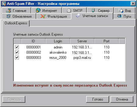 Anti-Spam Filter (ASF)