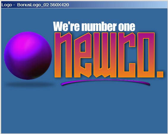 Рис. 5. Логотип, сгенерированный из шаблона