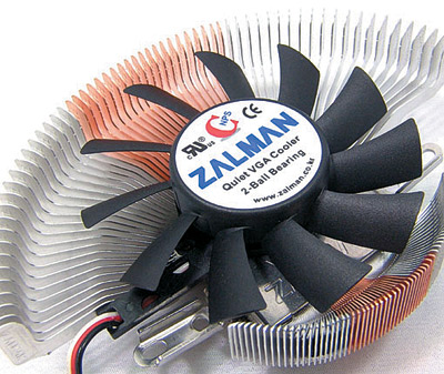 Рис. 10. Система охлаждения видеокарты VF700-AlCu