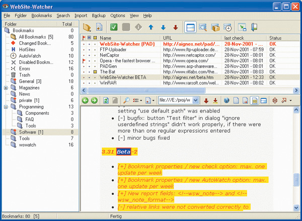 WebSite-Watcher 4.03