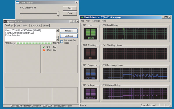 Работа Enhanced Intel Speed Step