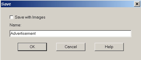 Рис. 34. Сохранение пользовательского шаблона